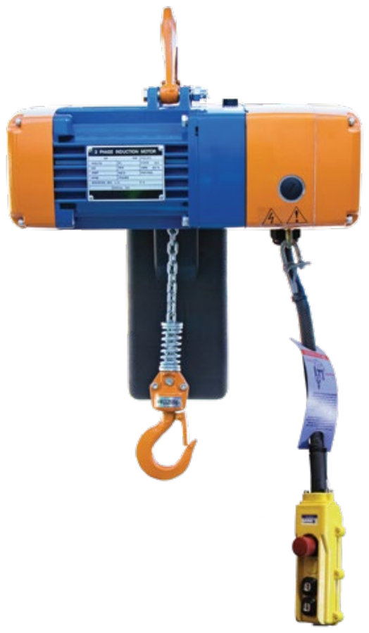 Pacific PEH three phase 415V electric chain hoist hire Sydney